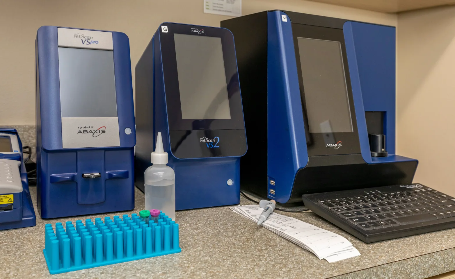Laboratory equipment at Clover Valley Veterinary Services in Port Orchard, WA